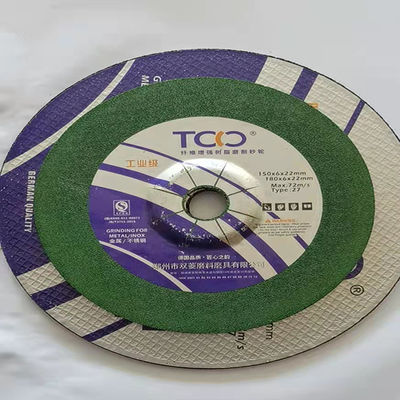 کیفیت  150mm 6mm Resin Cutting Disc TCO Metal Inox Grinding Wheel Sharpness کارخانه